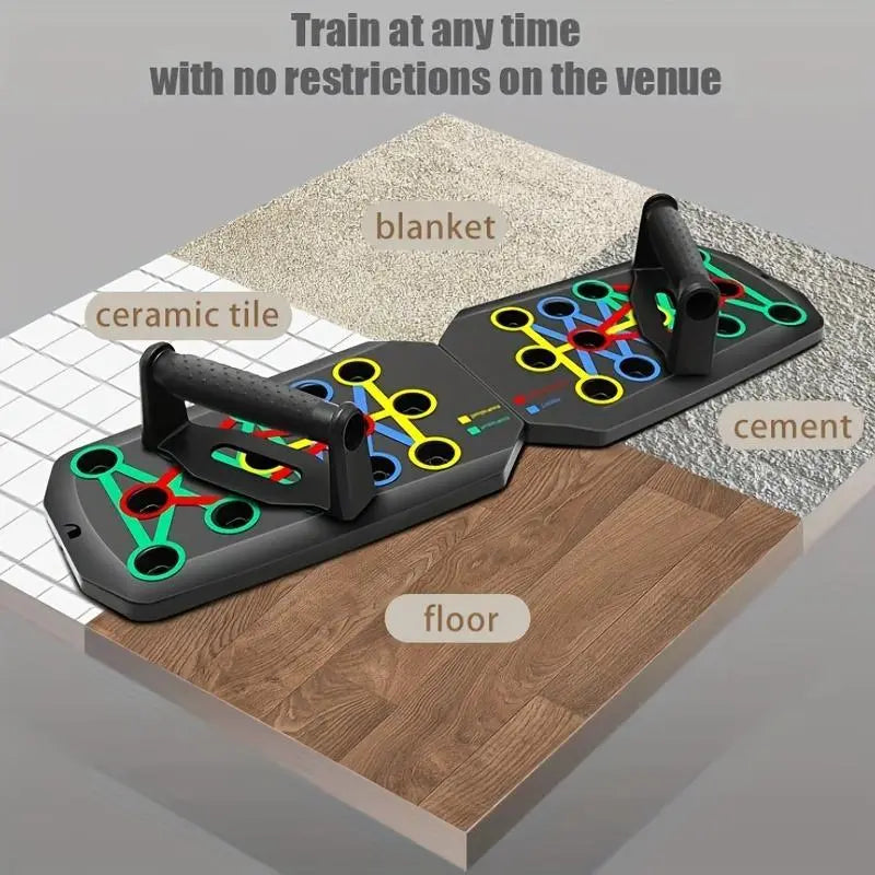 Push-Up Training Board Set for Home Use - Chest and Abdominal Muscle Exercise Equipment, Ideal Gift for Men and Father's Day