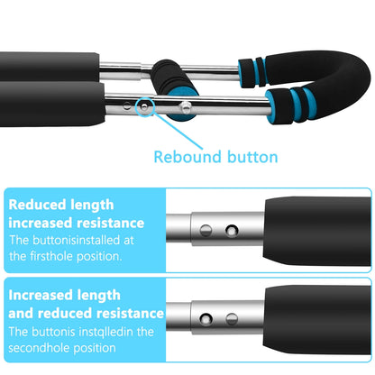 Twister Arm Trainer, 66-110Lb Adjustable Upper-Body Workout Equipment, Chest and Arm Trainer for Men, Portable Detachable Spring Resistance Home Fitness Equipment for Enhancing Upper Body Muscle.