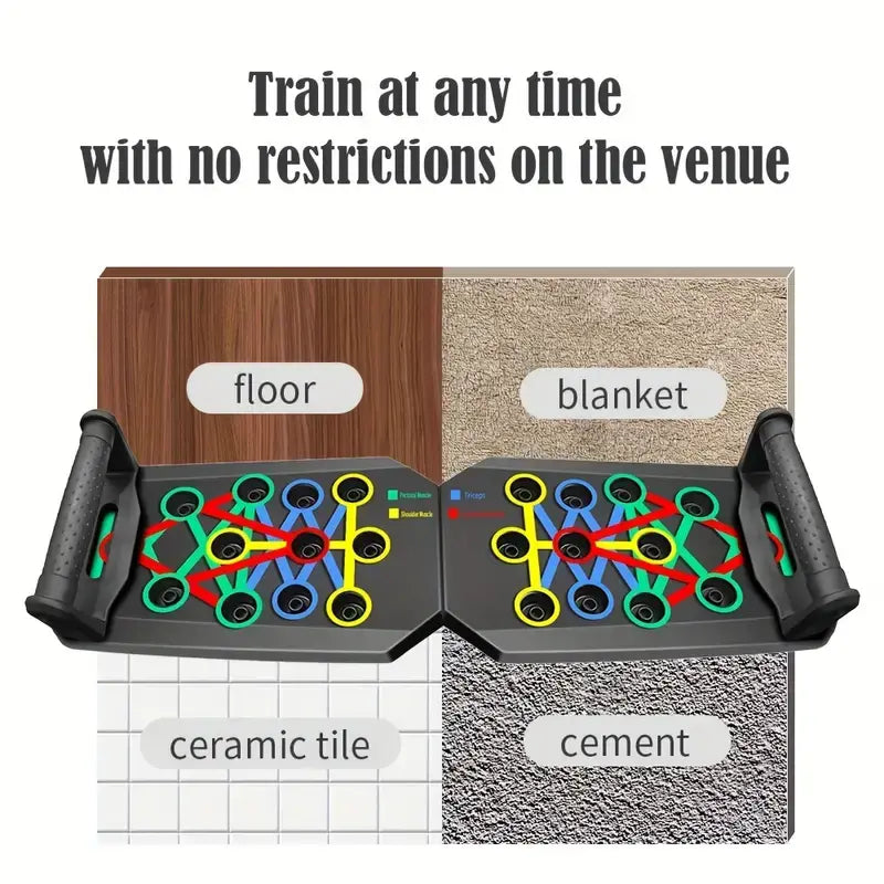 Multifunctional Detachable Push-Up Board for Strength Training - Portable Home Gym Equipment for Men and Women