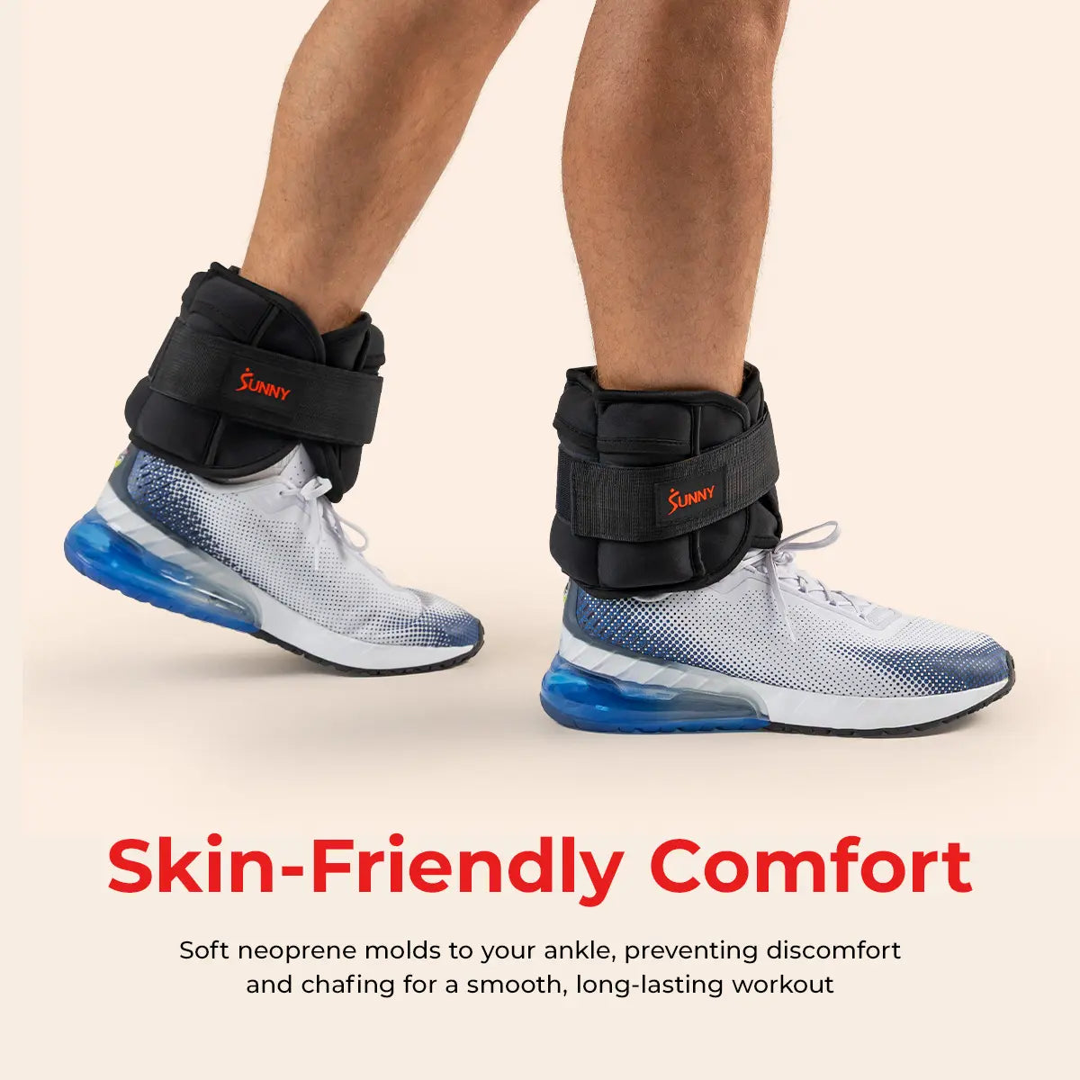Day1Fitness Adjustable Ankle Weights Set of 2 1-5 Lbs 1Lb Removable Weights Padded Durable Sweat Resistant Customizable Fit for Home Gym Workouts Walking Running Jogging Cardio Pilates Strength Training Aerobics Fitness Exercise Toning Endurance Muscle Building