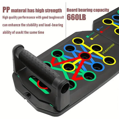Push-Up Training Board Set for Home Use - Chest and Abdominal Muscle Exercise Equipment, Ideal Gift for Men and Father's Day