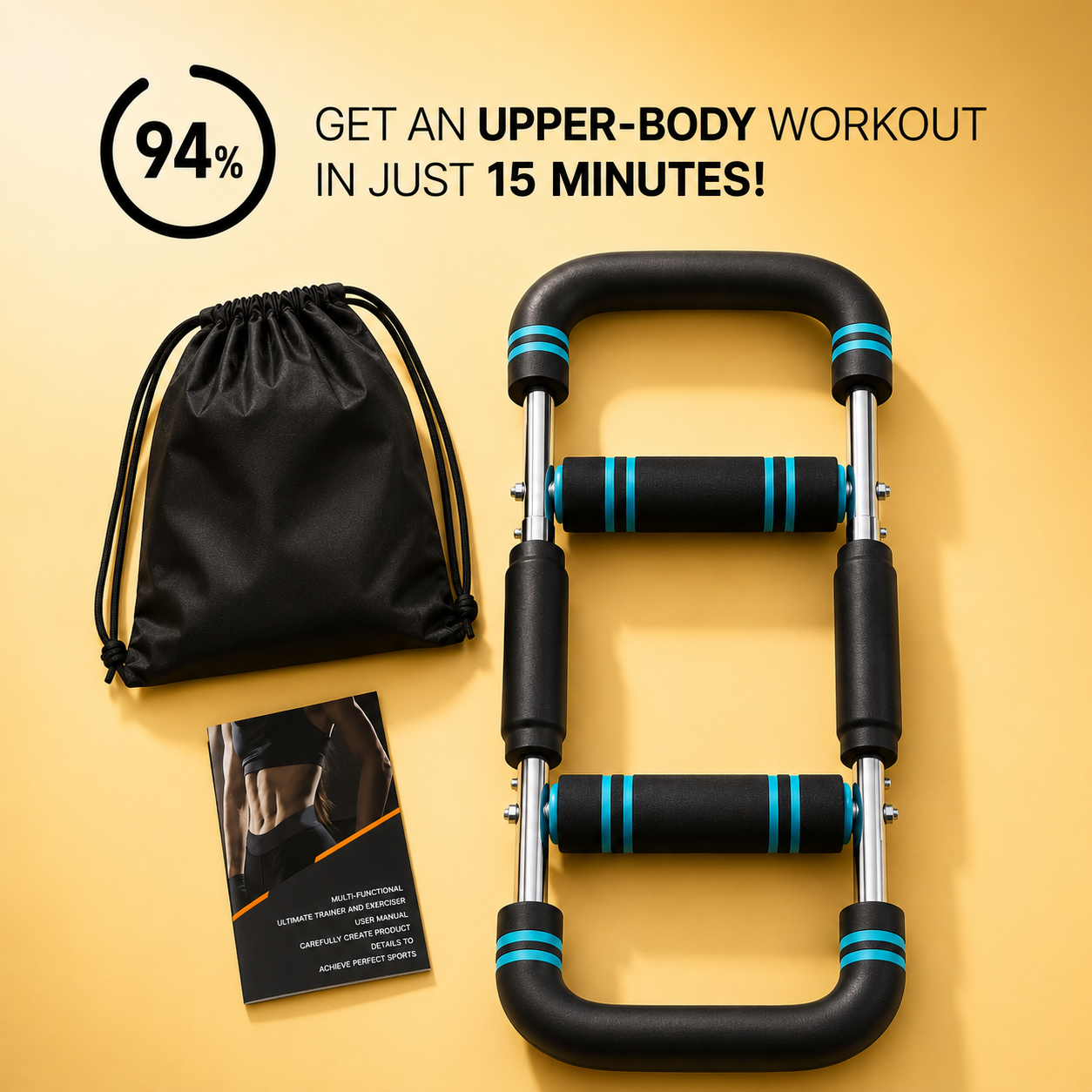 HOTWAVE Arm Trainer, Adjustable Chest Workout Equipment, Arm Trainer for Men, Chest Trainer for Men, Shoulder Muscle Training, Portable Spring Resistance Home Fitness Equipment Summerwins