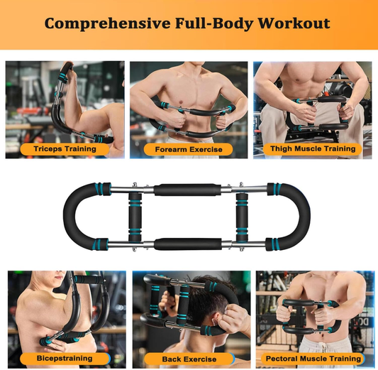 Twister Arm Trainer, 66-110Lb Adjustable Upper-Body Workout Equipment, Chest and Arm Trainer for Men, Portable Detachable Spring Resistance Home Fitness Equipment for Enhancing Upper Body Muscle.