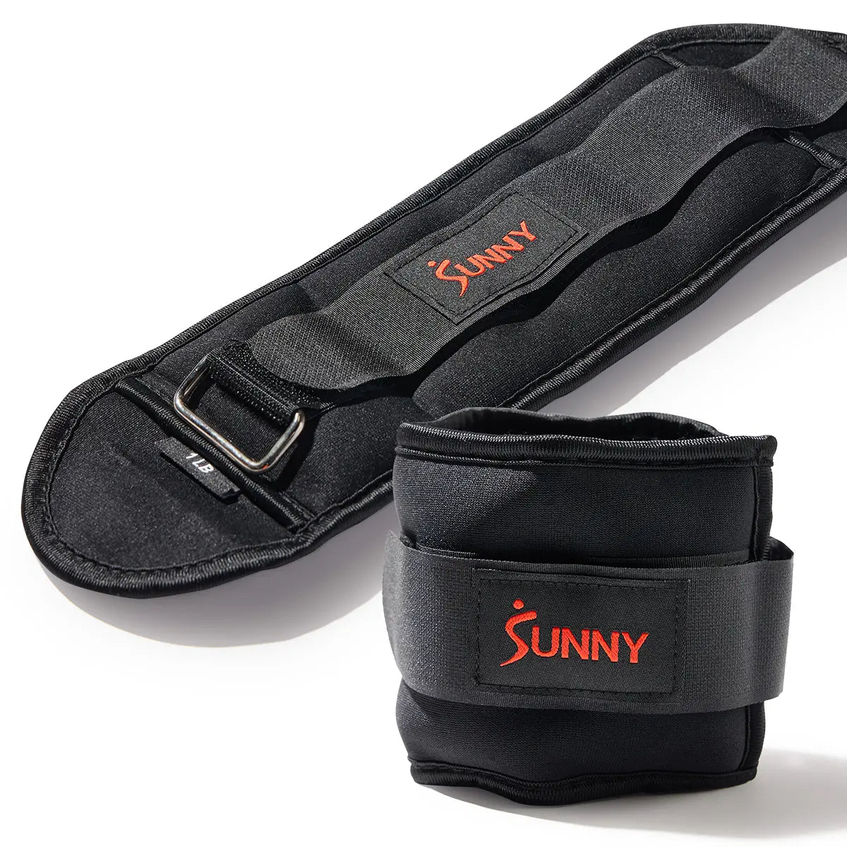 Day1Fitness Adjustable Ankle Weights Set of 2 1-5 Lbs 1Lb Removable Weights Padded Durable Sweat Resistant Customizable Fit for Home Gym Workouts Walking Running Jogging Cardio Pilates Strength Training Aerobics Fitness Exercise Toning Endurance Muscle Building