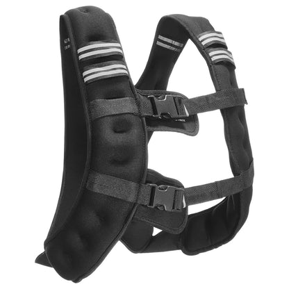 Vevor 12 lbs Adjustable Weighted Vest with Reflective Stripe for Strength Training, Running, and Fitness